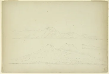 Ischia und Procida von der Bucht von Neapel, Italien, 1841